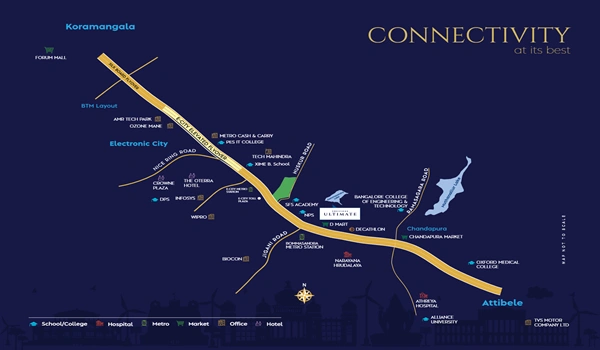 Shriram Sapphire Location Map